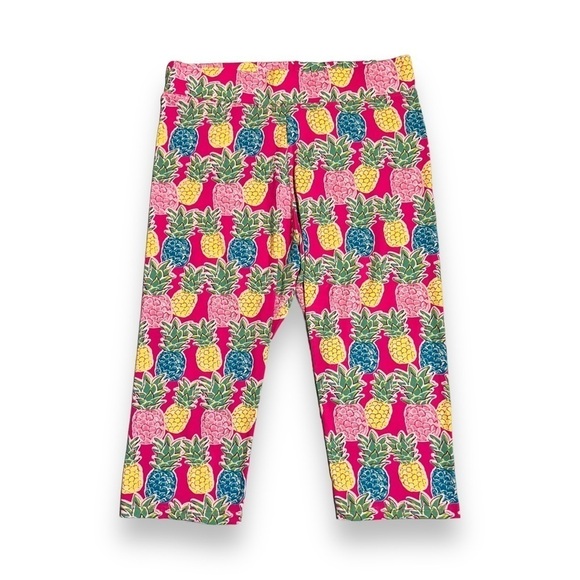 Simply Southern Charleston Cropped Pineapple Leggings One Size - Picture 1 of 5